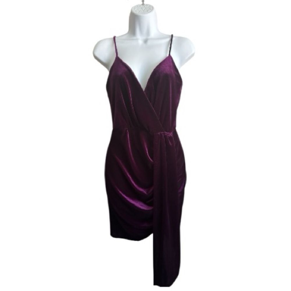 Lovely Day Deep Purple Mini Dress NWT